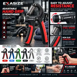Adjustable Hand Grip Strengthener 5-60kg |Hand Gripper Exerciser D1206
