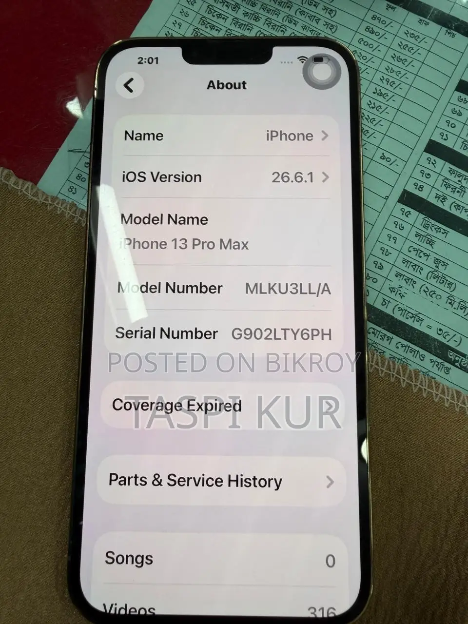 Apple iPhone 13 Pro Max 256 GB Gold