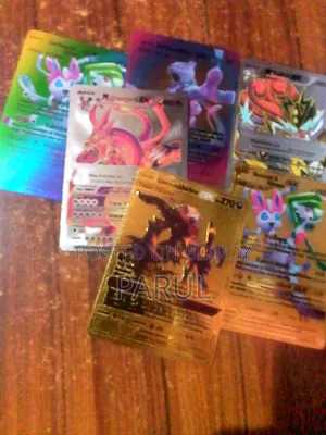 Pokemon Most Rare 6 Piece( Stalk Outoffer)gold,silver,rainbow Cards