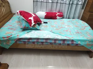 সেগুন কাঠের সিঙ্গেল খাট 4.5 Feet / 7 Feet বিক্রি ক