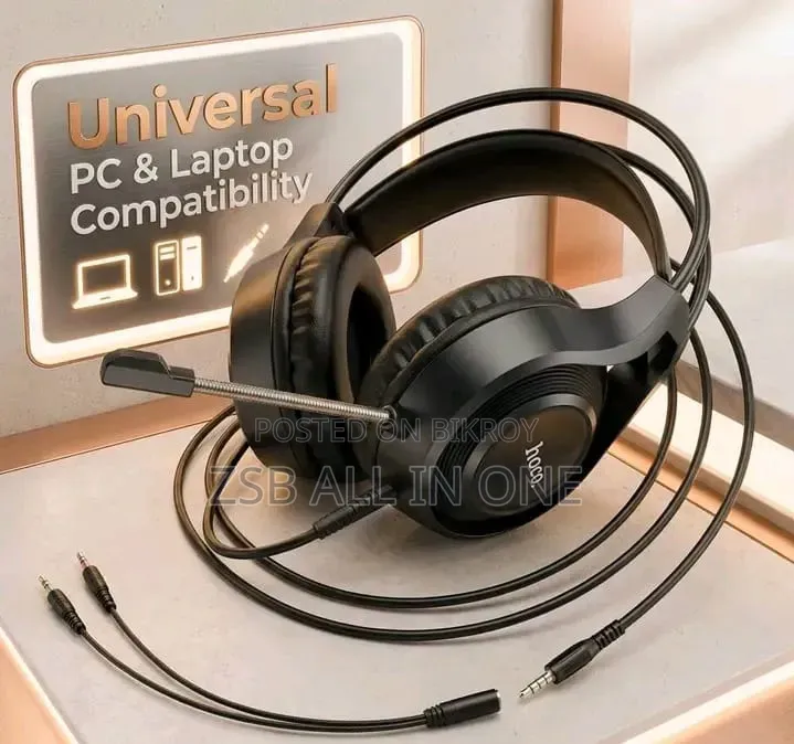 Hoco W106 3.5mm Plug Play Immersive Gaming Headphones