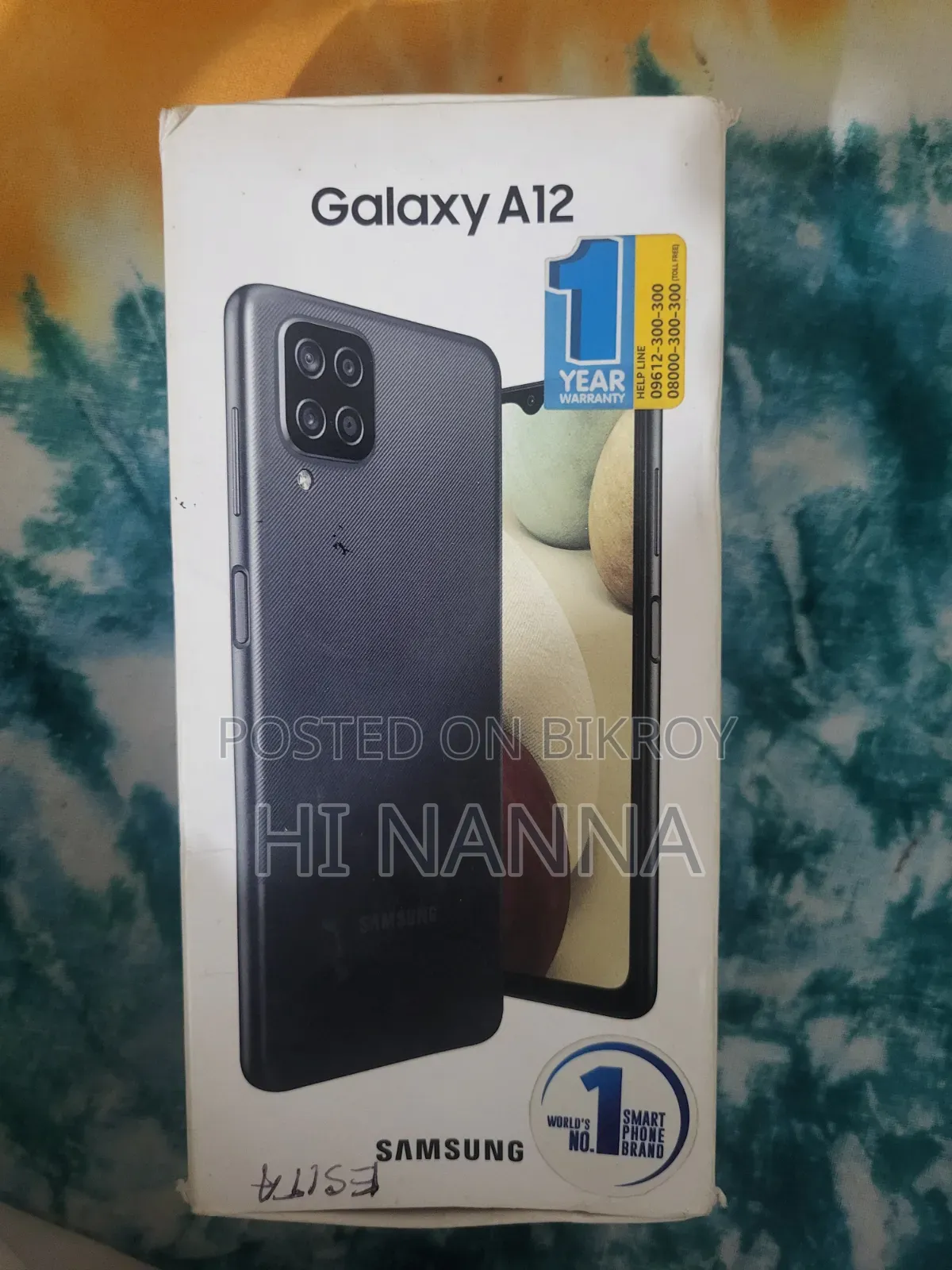 স্যামসাং গ্যালাক্সি এ১২ ৬৪ জিবি কালো