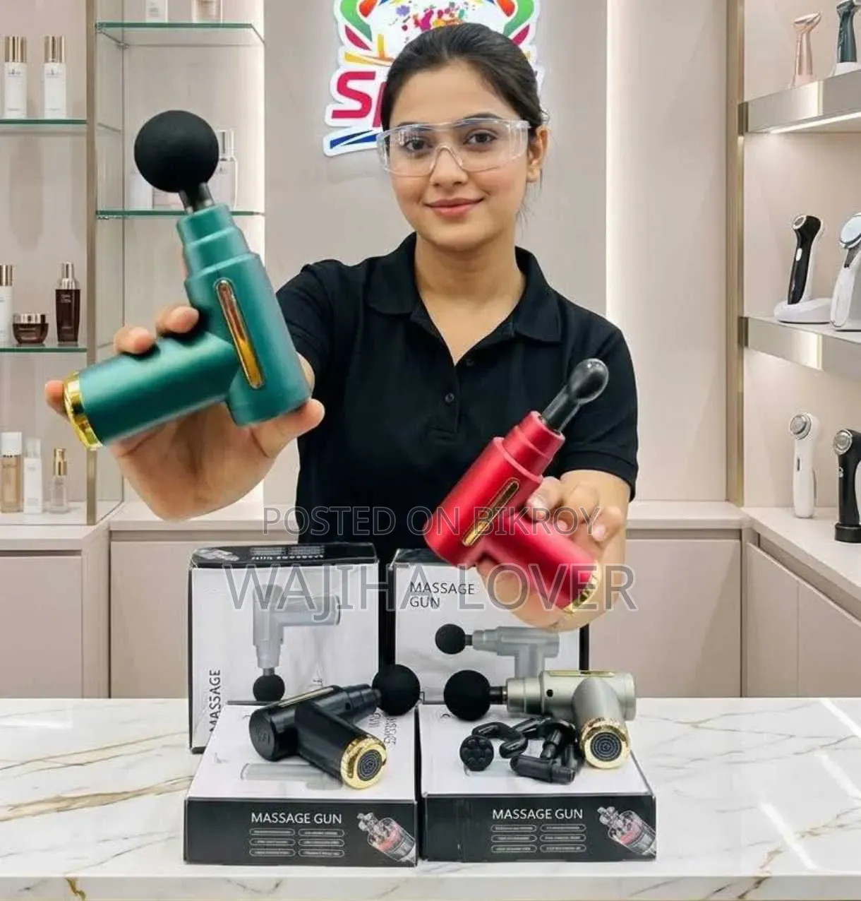 SL-720 Rechargeable Mini Gun Massager বডি মেসেজ গান