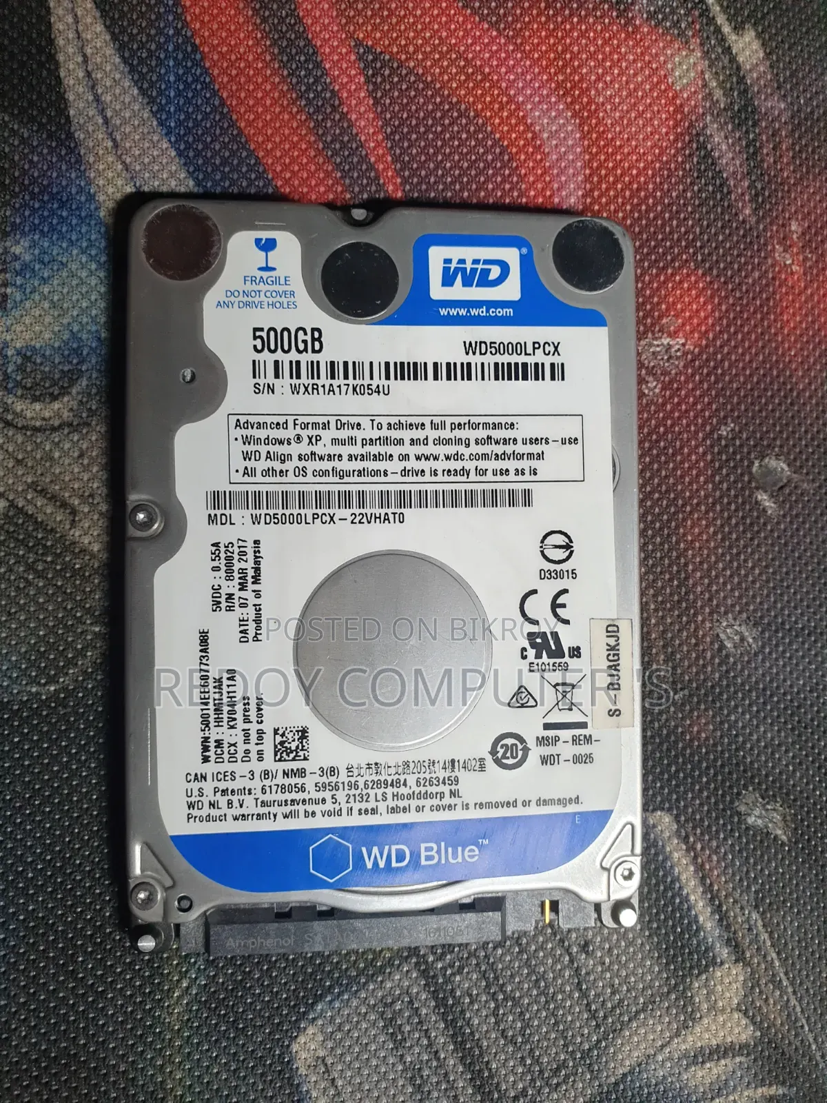 WD Blue 500gb 2.5" HDD