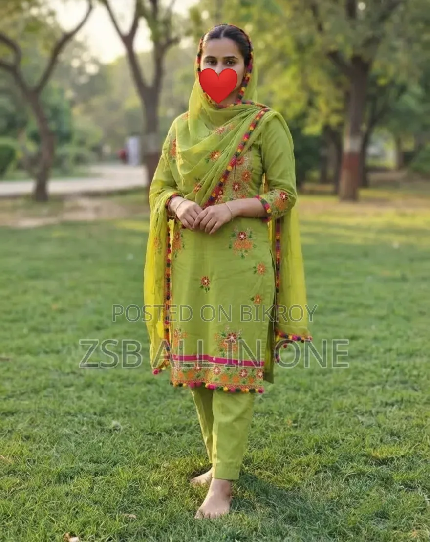 কাশ্মীরী আড়ি এম্ব্রডারী থ্রি-পিচ হিট কালেকশন