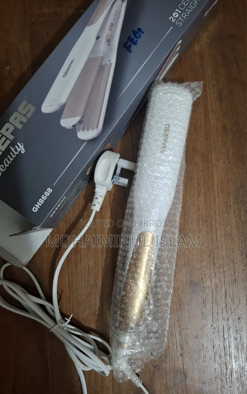 GEEPAS 2in1 Ceramic Hair Straightner