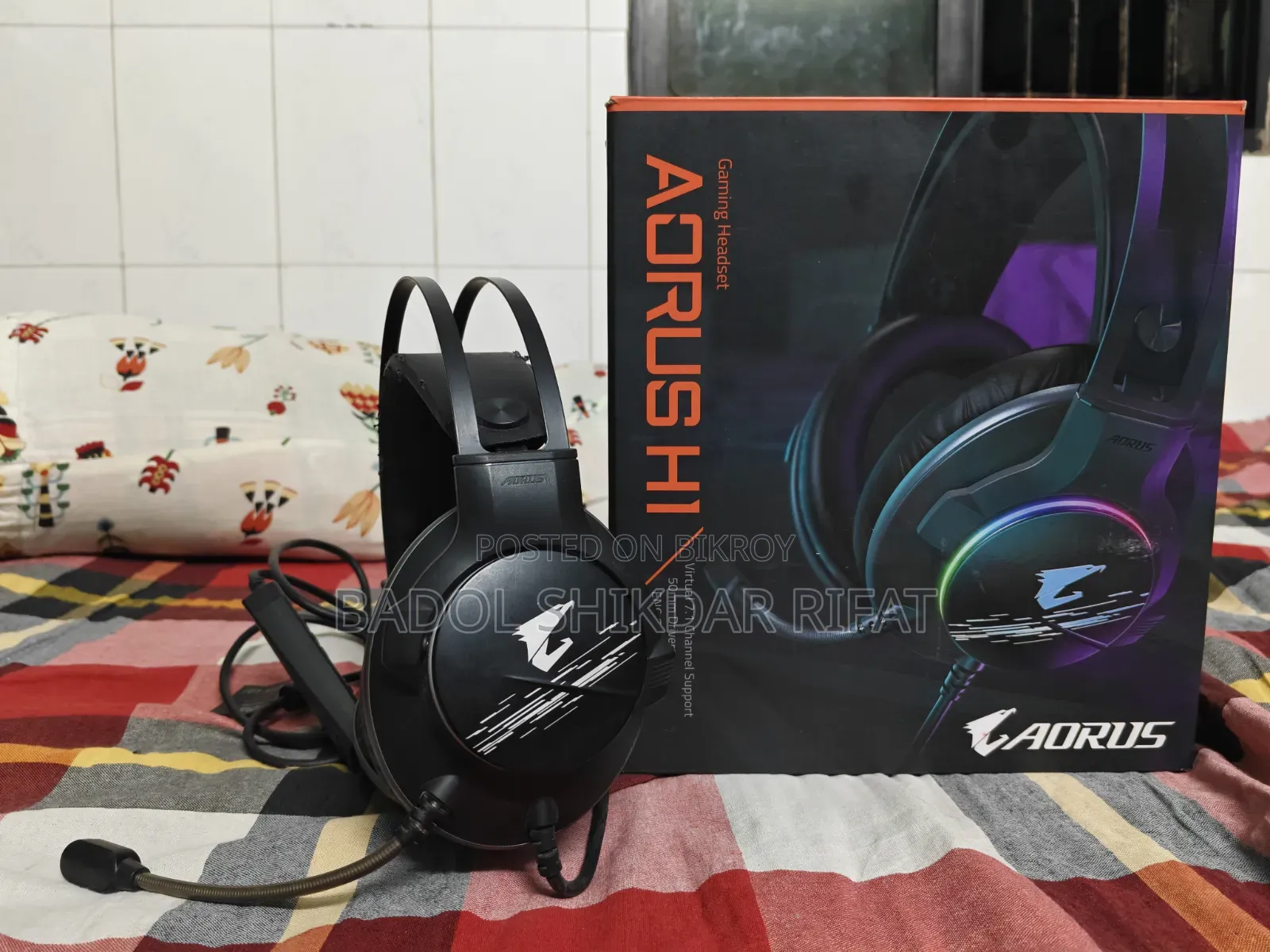 Gigabyte AORUS H1 Wired Gaming Headset (Black)