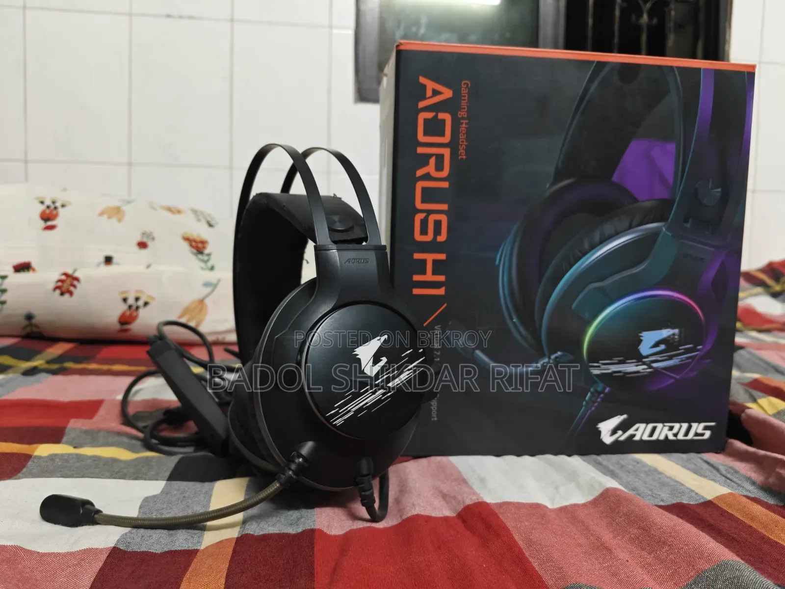 Gigabyte AORUS H1 Wired Gaming Headset (Black)