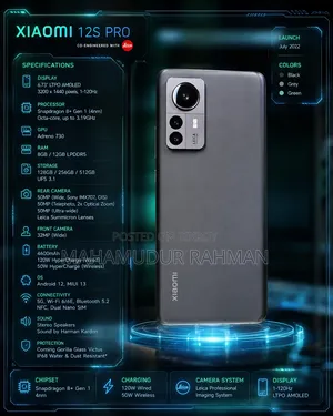 Xiaomi 12S Pro 256 GB Graphite