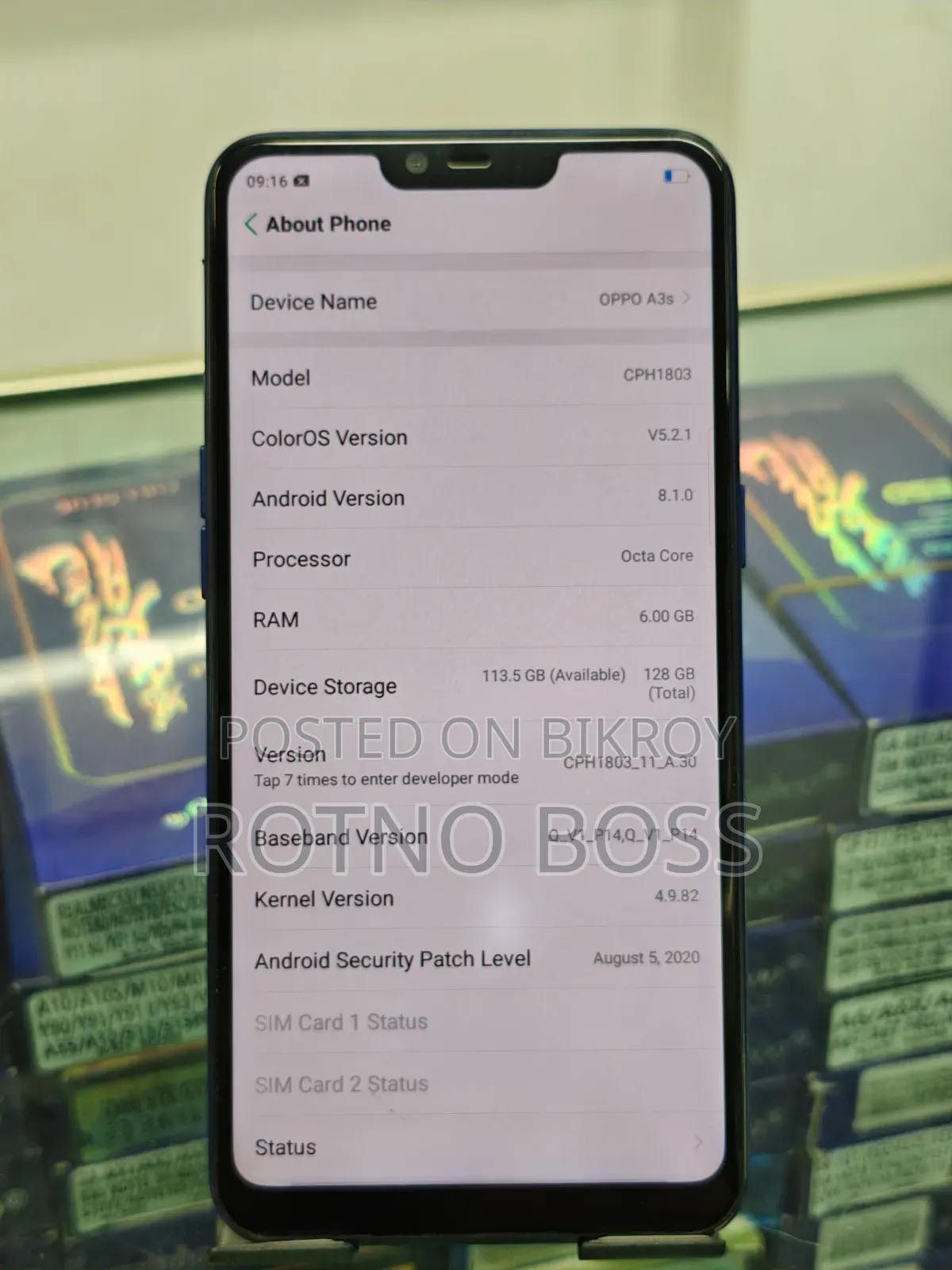 Oppo A3s 64 GB Blue