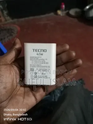 Tecno 45w Original Charger