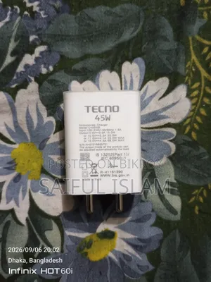 Tecno 45w Original Charger