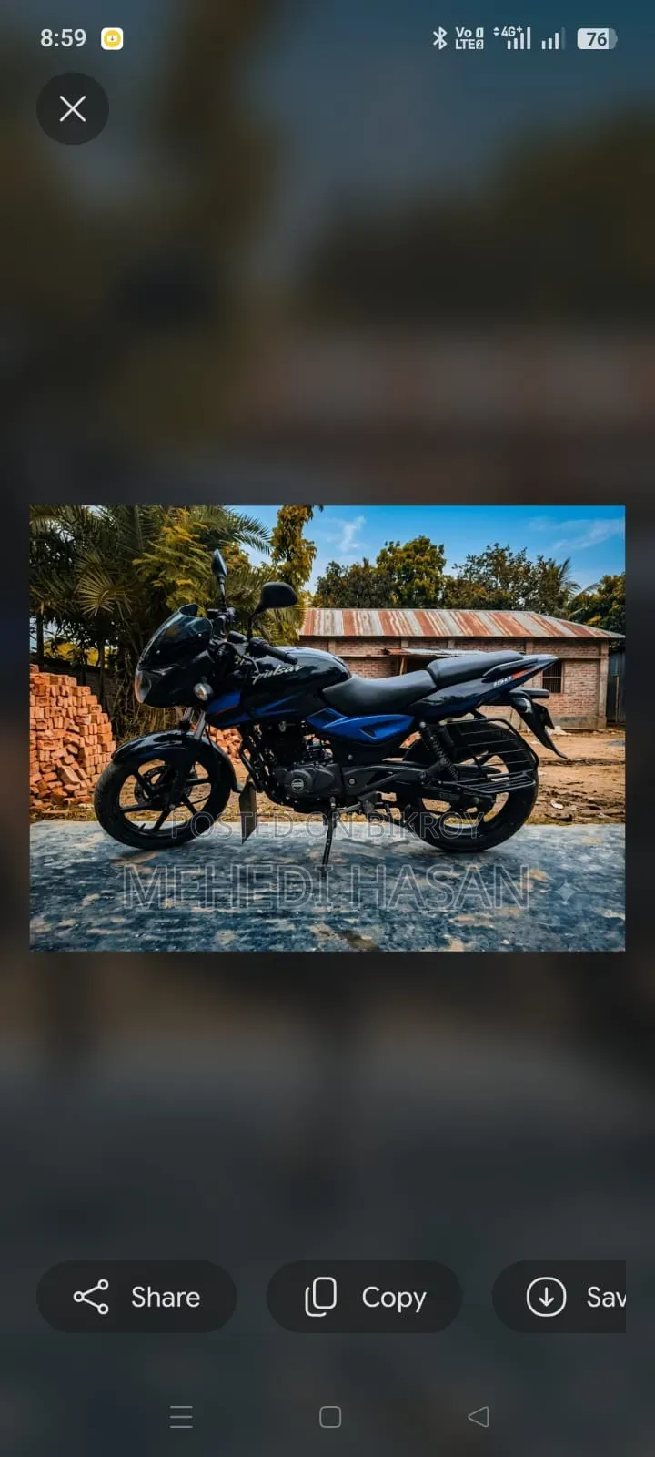 Bajaj Pulsar 150 2021 Blue