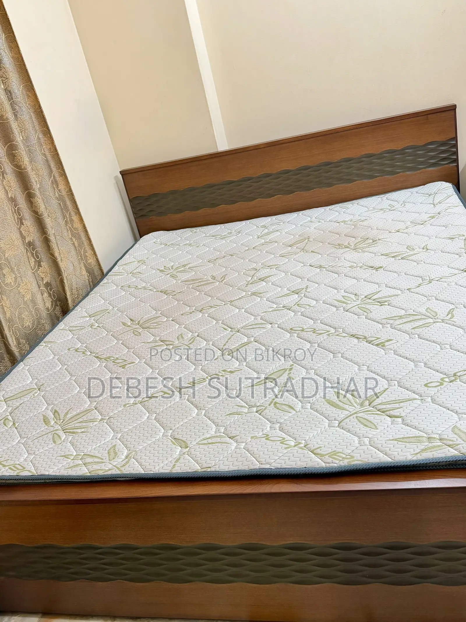 Hatil King Size Bed With Premium Orthopedic Mattress