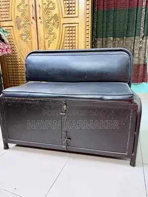 Strong Iron Sofa/Chair for Sale – with Storage Cabinet Below