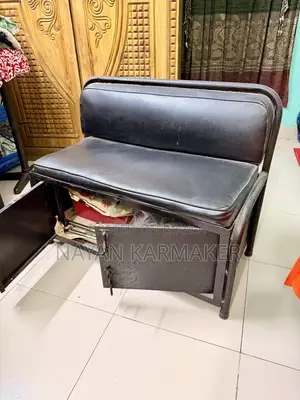 Strong Iron Sofa/Chair for Sale – with Storage Cabinet Below