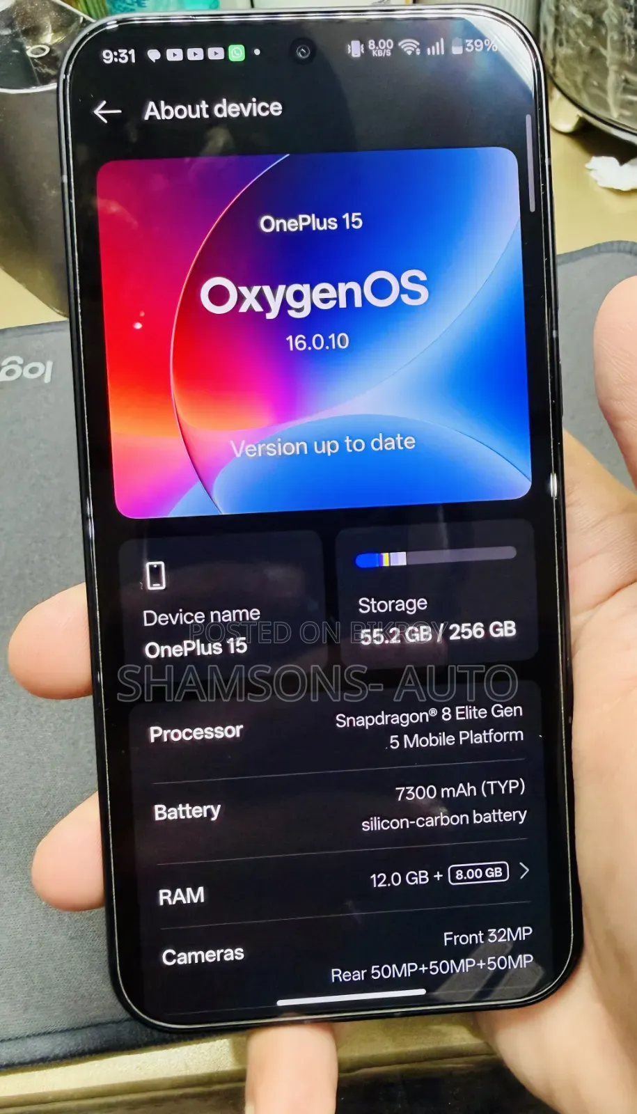 OnePlus 15 256 GB Black