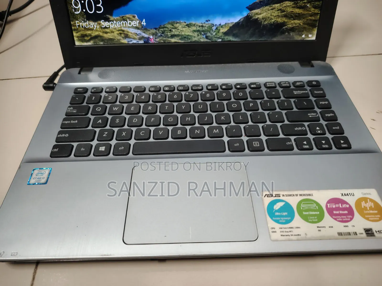 Laptop Asus X401U 4GB Intel Core i3 HDD 1T