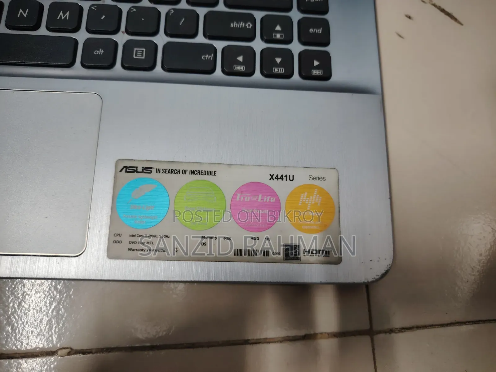 Laptop Asus X401U 4GB Intel Core i3 HDD 1T