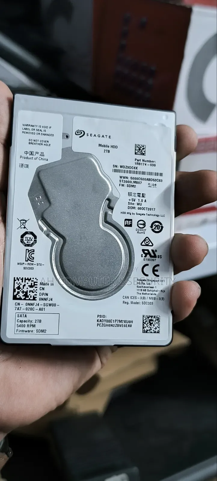 2tb Laptop HDD 100% Health