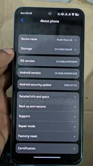 Xiaomi Redmi Note 12 256 GB Gray