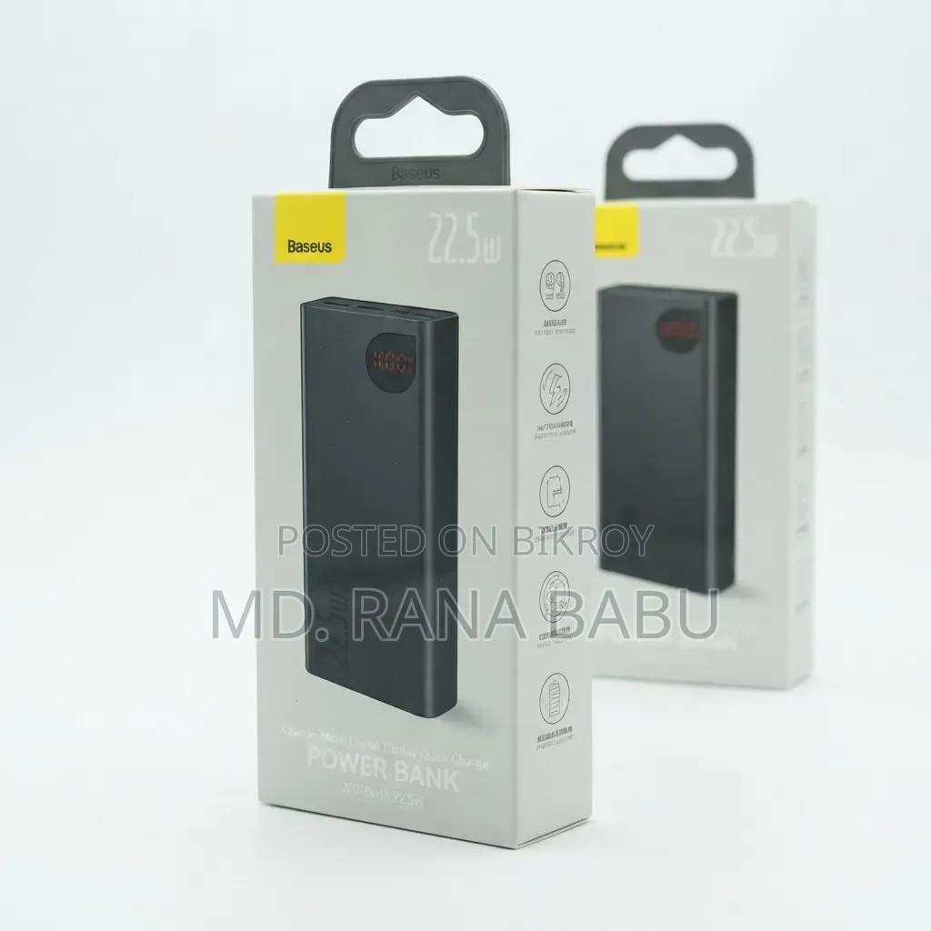 Baseus Adaman 20000 Mah Power Bank(gkdhf)