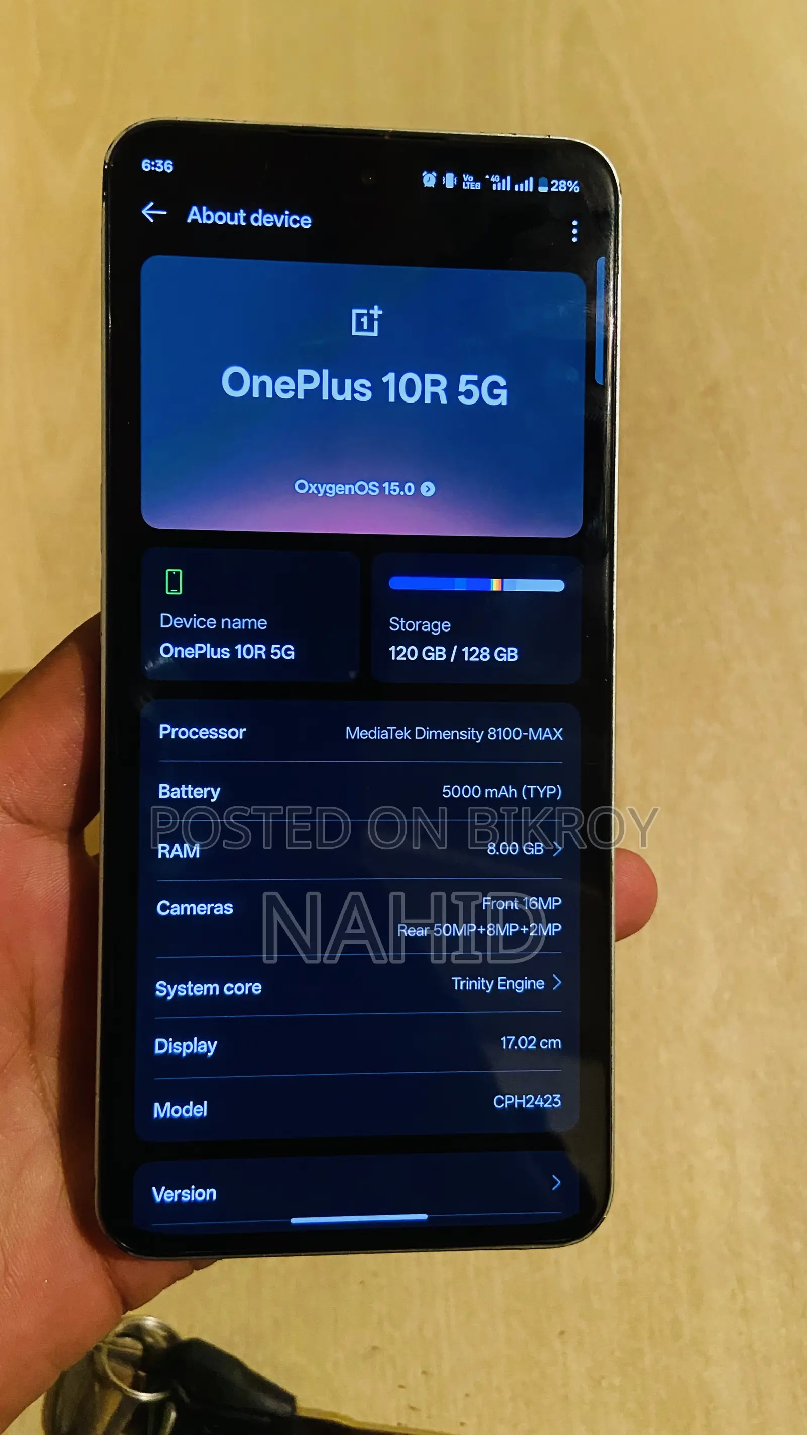 OnePlus 10R 128 GB White