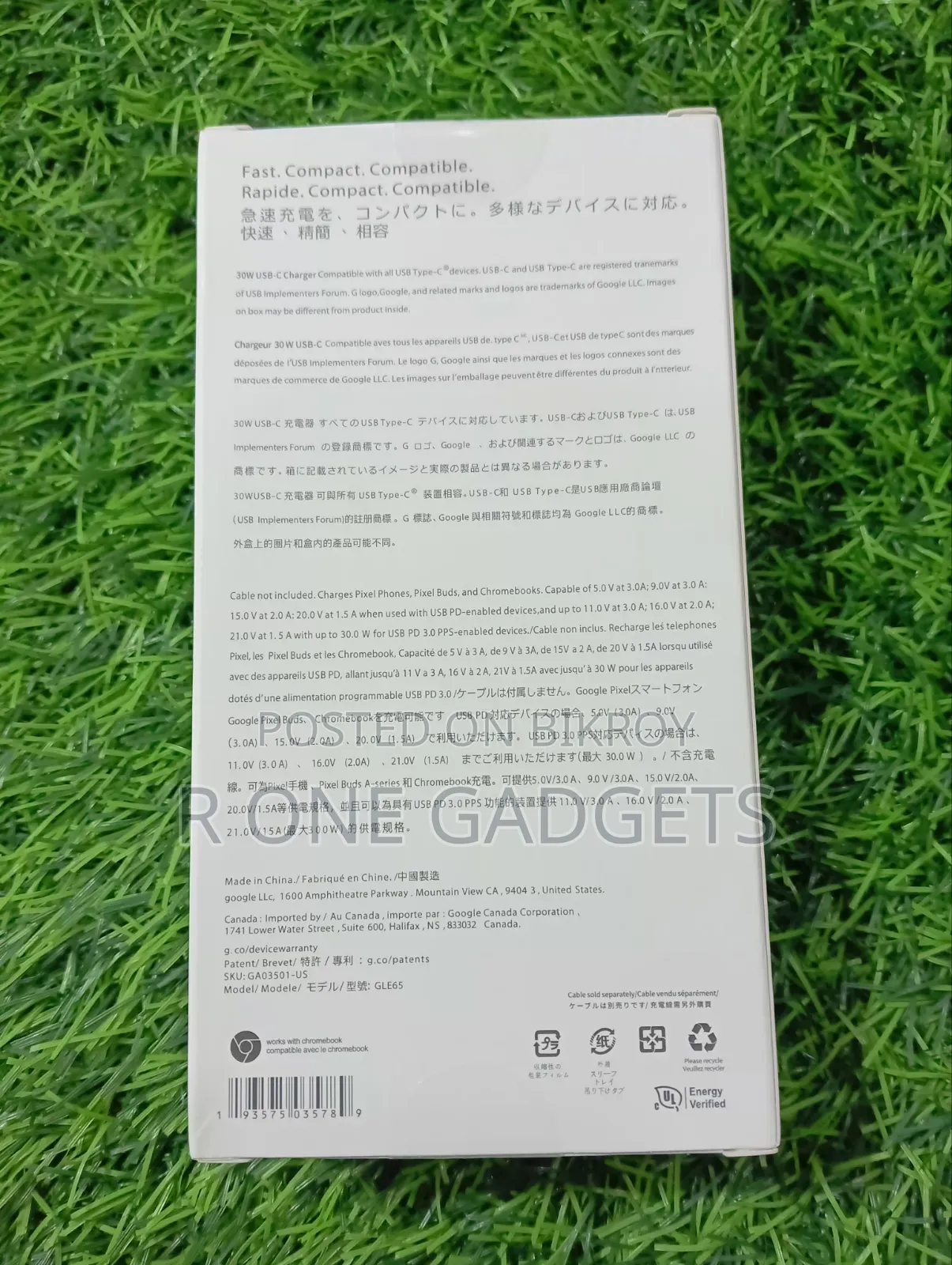 Google 30w Original Charger