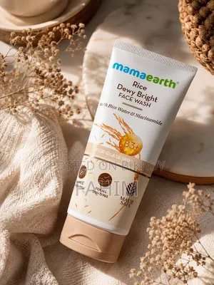 Mamaearth Rice Dewy Bright Face Wash