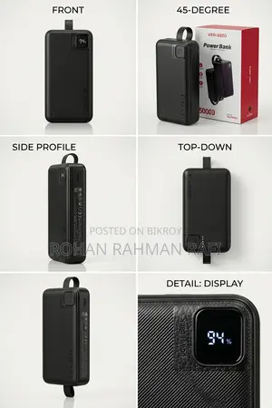 Ven-Dens 50000mAh VD-PB063 22.5W Fast Charging PowerBank Digitaldisply