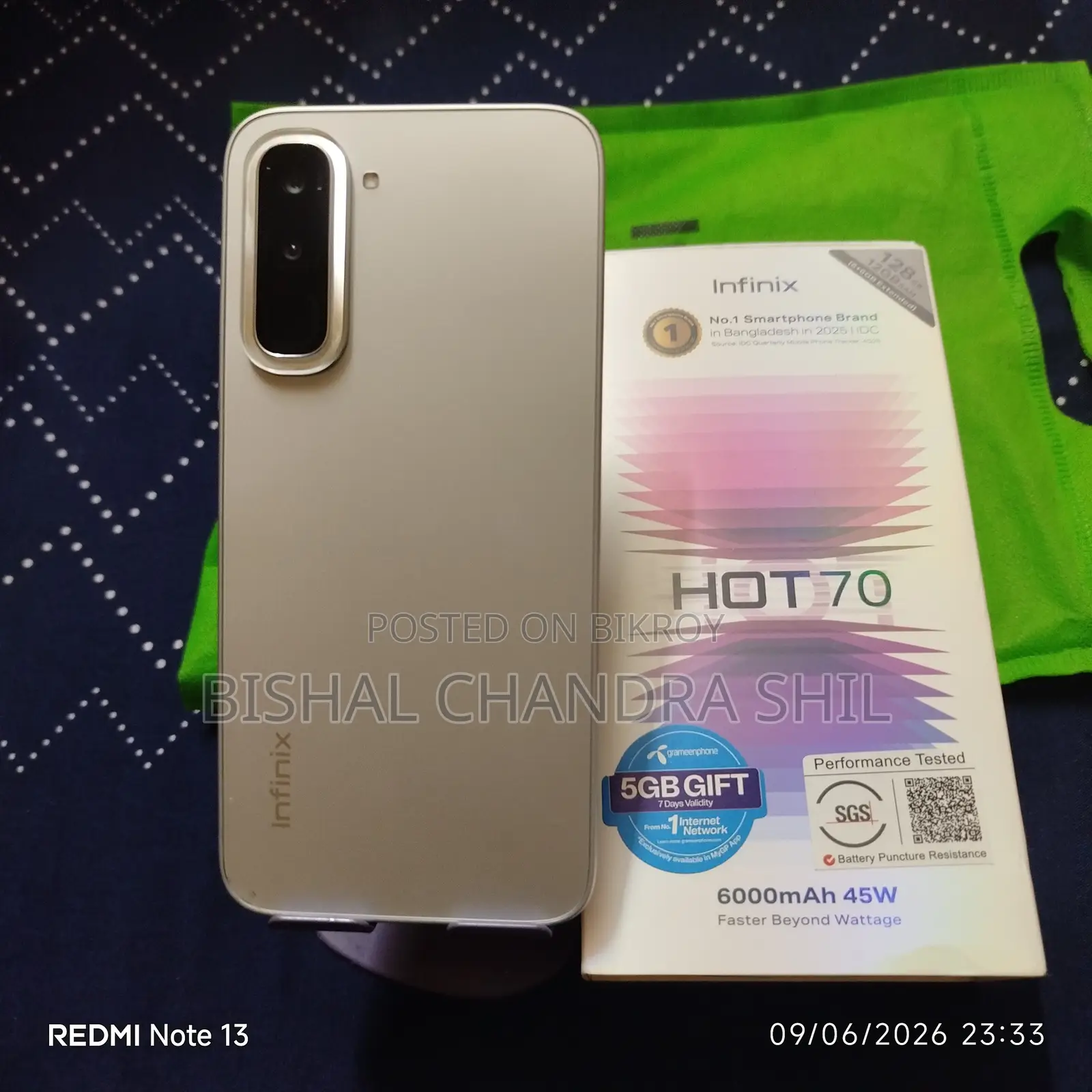 Infinix Hot 70 128 GB Silver