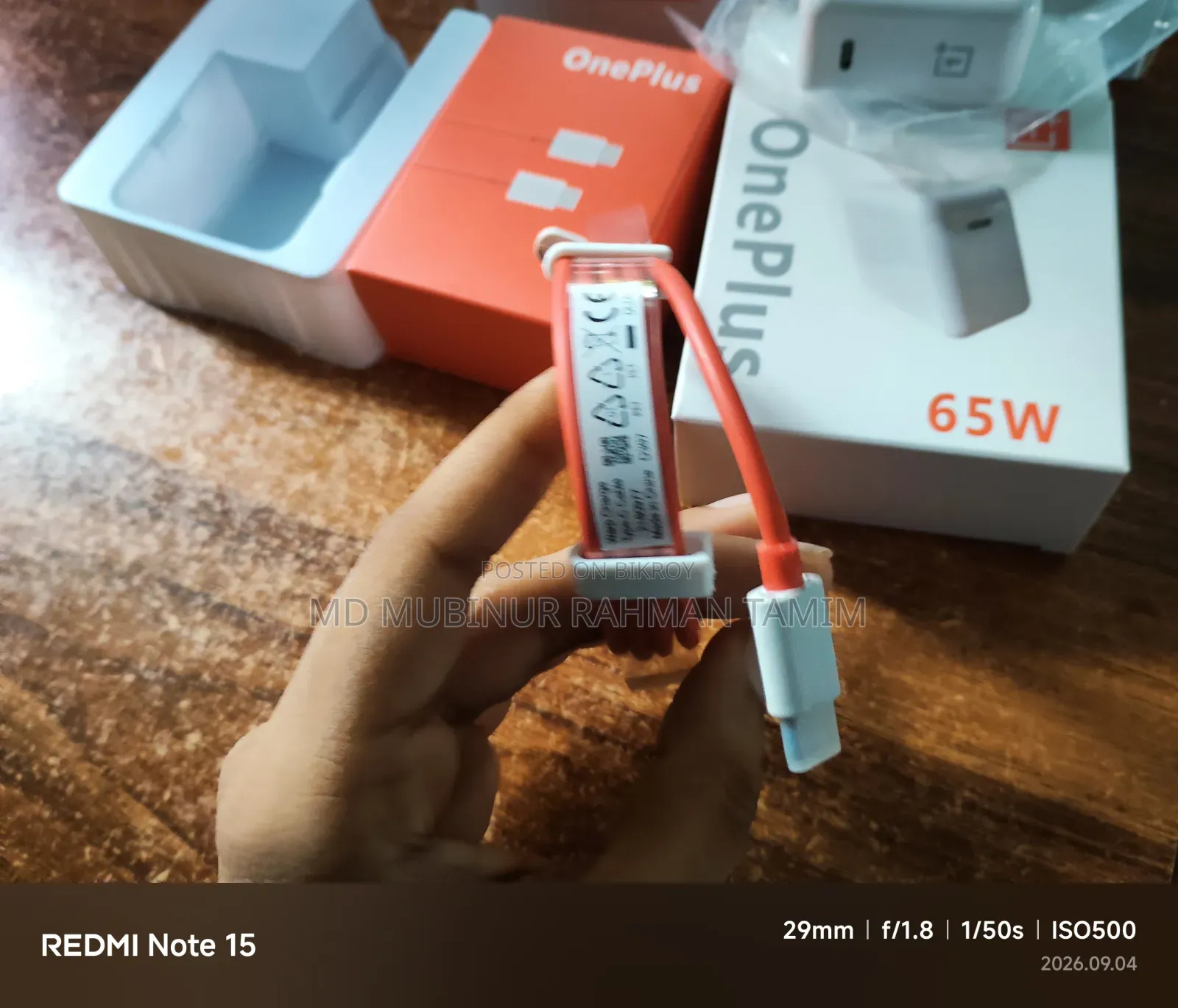 Original One Plus 67w Charger
