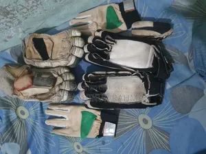 Cricket batting gloves.