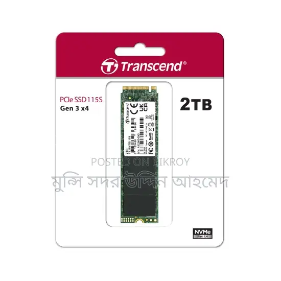Transcend 115s 2TB Nvme Gen3 25.6Gbps 3.5 Year Warranty Remaining