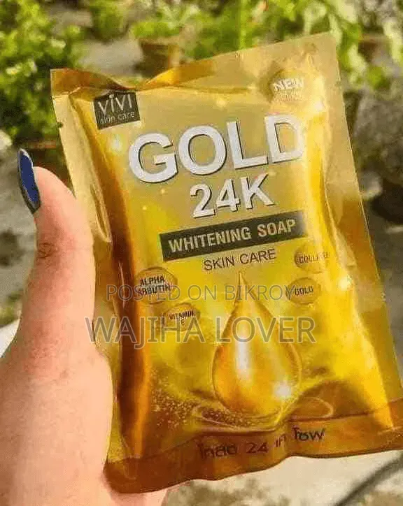 ফর্সা হওয়ার সাবান Gold Whitening Soap Vivi Skin Care 80gm-1ps