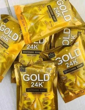 ফর্সা হওয়ার সাবান Gold Whitening Soap Vivi Skin Care 80gm-1ps