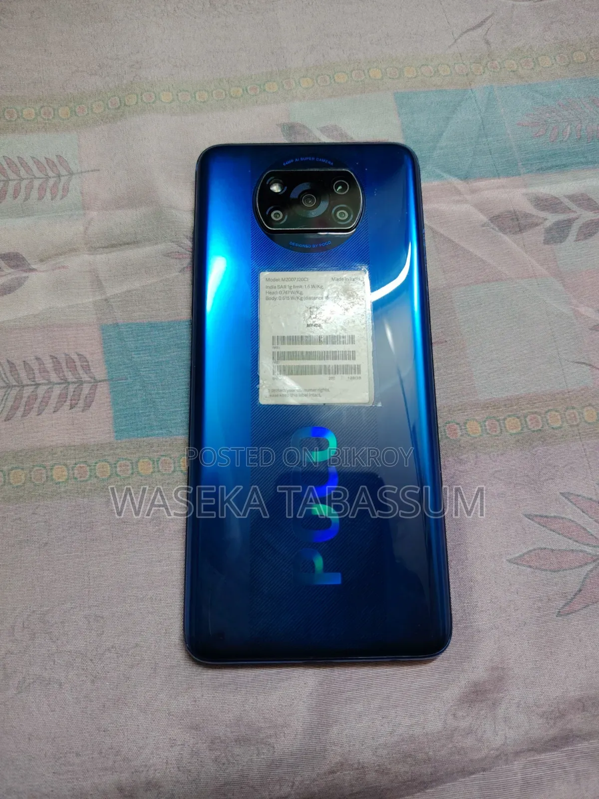 Xiaomi Poco X3 128 GB Blue