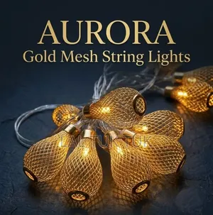 AURORA Gold Mesh String Lights (20 Pcs)