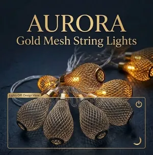 AURORA Gold Mesh String Lights (20 Pcs)