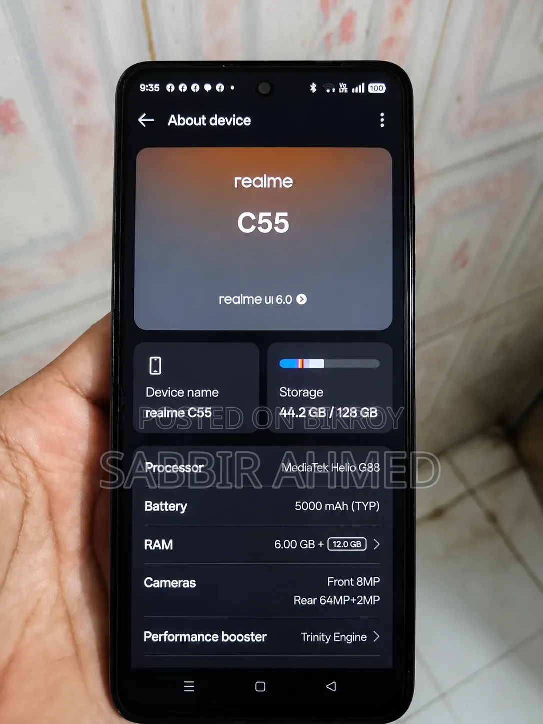 Realme C55 128 GB Black