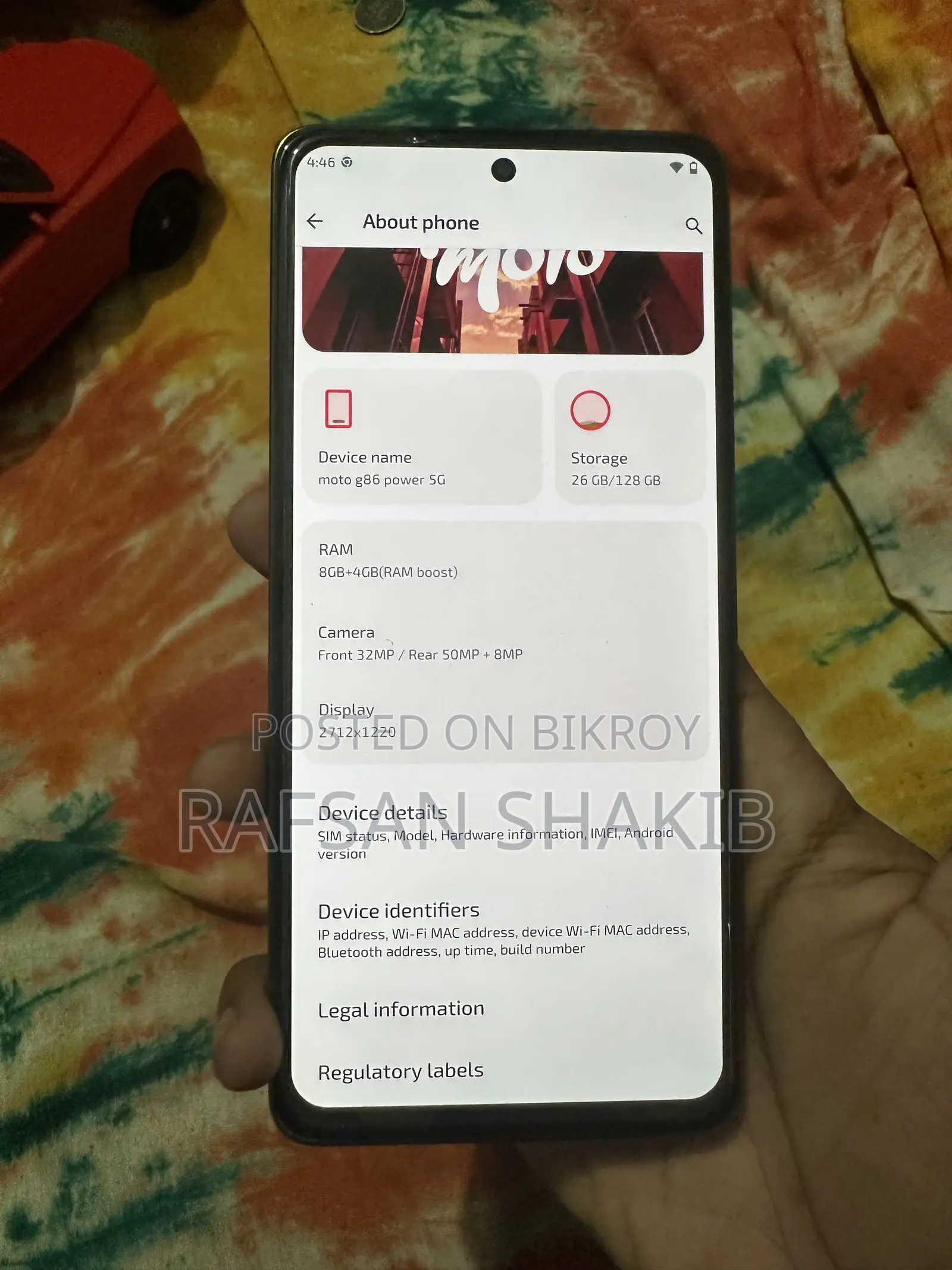 Motorola Moto G86 Power 5G 128 GB Green