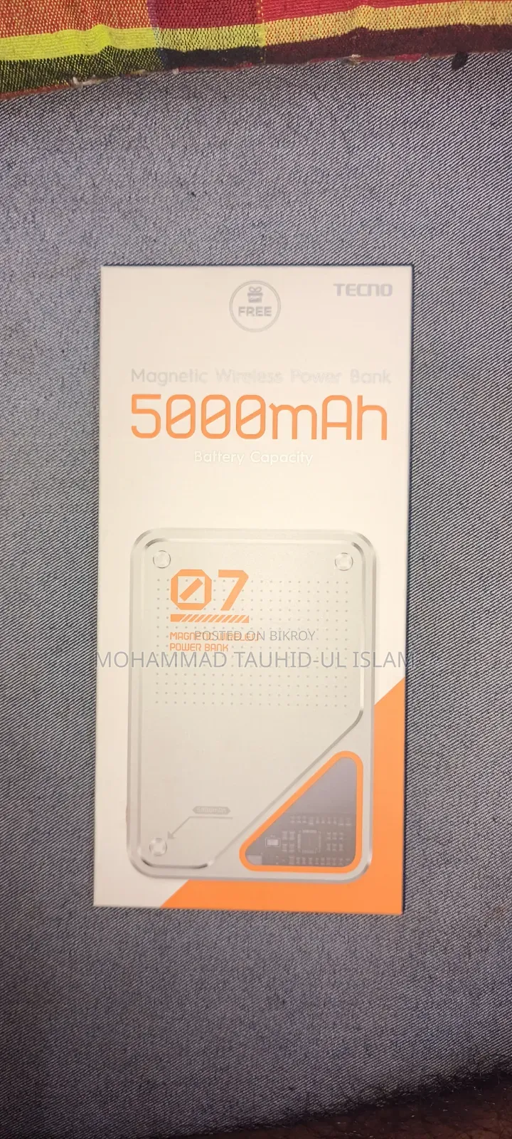 Magnetic Wireless Power Bank Model: WP0150TA