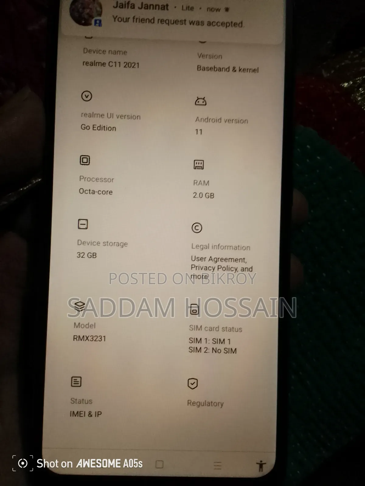 New Realme C11 32 GB Black