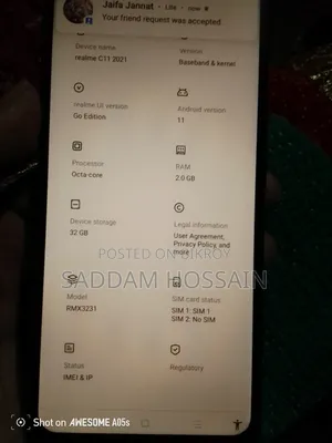 New Realme C11 32 GB Black