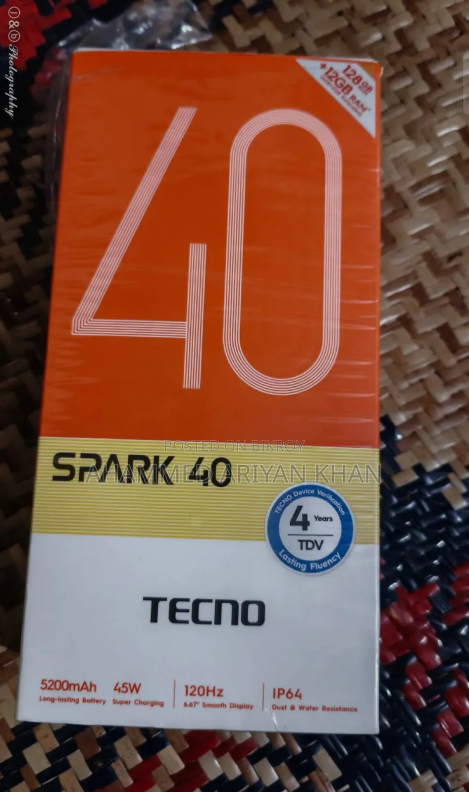 Tecno Spark 40 128 GB Silver
