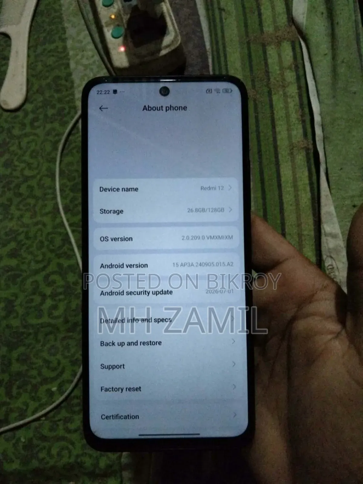 Xiaomi Redmi Note 12 256 GB Black