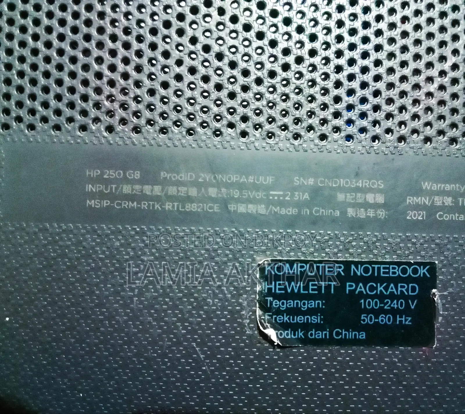 Laptop HP 250 G8 16GB Intel Core I3 SSD 1T