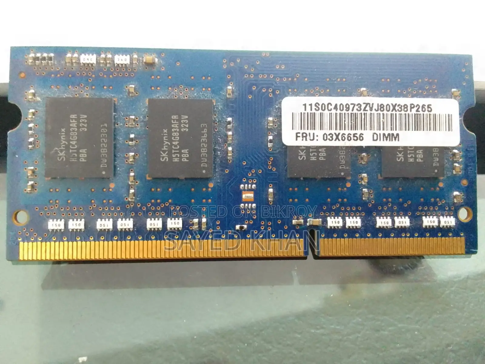RAM 4gb 1rx8 Pc3l-12800s-11-12-B4