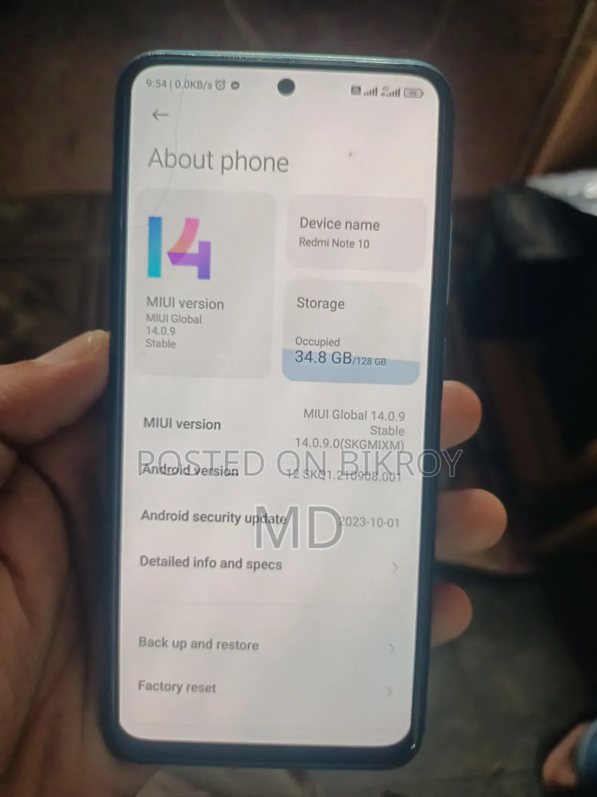 Xiaomi Redmi Note 10 128 GB Green