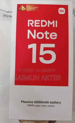 New Xiaomi Redmi Note 15 128 GB Blue